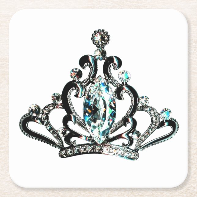 Dessous-de-verre Carré En Papier "Royal Tiara (Devant)