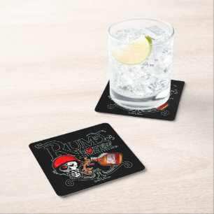 Dessous-de-verre Carré En Papier Rum lover