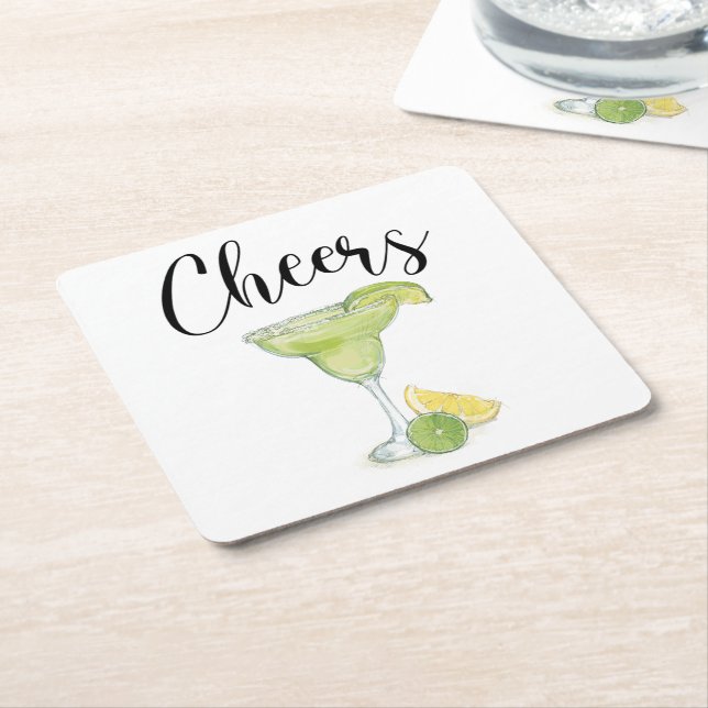 Dessous-de-verre Carré En Papier Salers Margarita (Incliné)