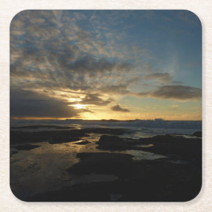 Dessous-de-verre Carré En Papier San Diego Sunset III Superbe paysage californien
