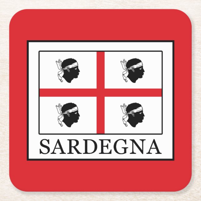 Dessous-de-verre Carré En Papier Sardegna (Devant)