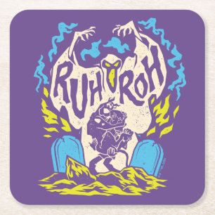 Dessous-de-verre Carré En Papier Scooby-Doo   Ruh Roh Scooby & Shaggy