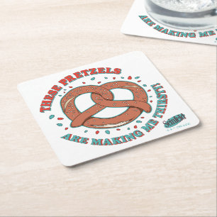 Dessous-de-verre Carré En Papier Seinfeld   Ces Pretzels me donnent soif