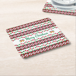 Dessous-de-verre Carré En Papier Serviettes de Noël