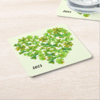 Shamrocks dans un coeur