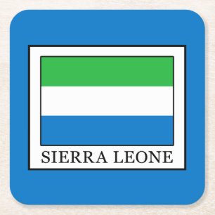 Dessous-de-verre Carré En Papier Sierra Leone
