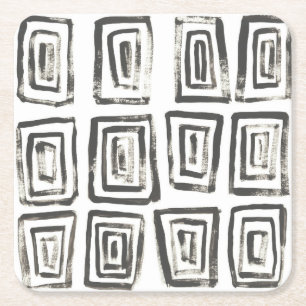 Dessous-de-verre Carré En Papier Signaux mixtes IV