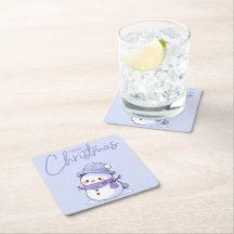 Snowman Christmas Coaster
