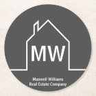 Société immobilière Realtor gris personnalisé