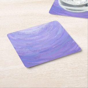 Dessous-de-verre Carré En Papier Soleil pourpre