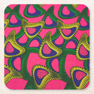 Dessous-de-verre Carré En Papier Sous-verres en papier à motifs africains