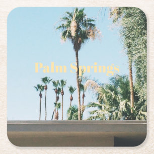 Dessous-de-verre Carré En Papier Souvenir de voyage à Palm Springs