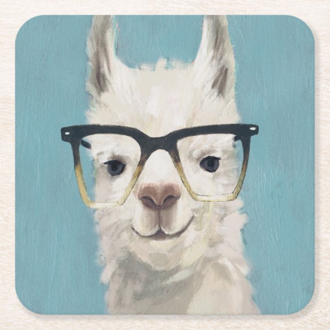 Dessous-de-verre Carré En Papier Spécifications Llama - Carré (Devant)