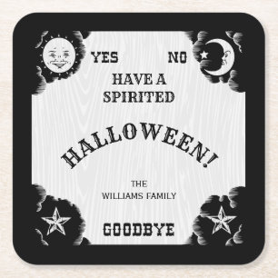 Dessous-de-verre Carré En Papier Spirit Board Halloween Dessous de verre papier