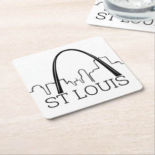 Dessous-de-verre Carré En Papier St. Louis, Missouri