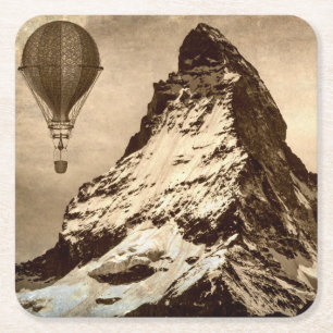 Dessous-de-verre Carré En Papier Steampunk Matterhorn