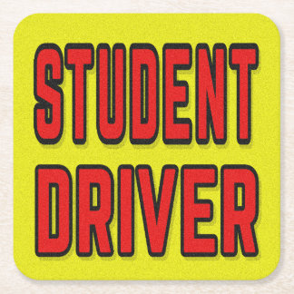 Dessous-de-verre Carré En Papier Student Driver