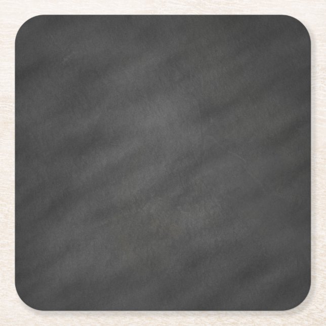 Dessous-de-verre Carré En Papier Style rétro Arrière - plan Chalkboard Blackboard (Devant)