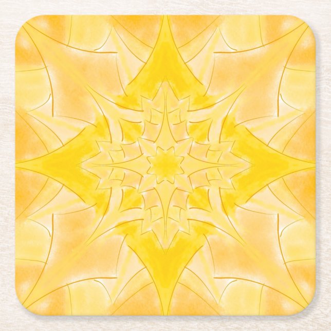 Dessous-de-verre Carré En Papier Sunshine Bright (Devant)