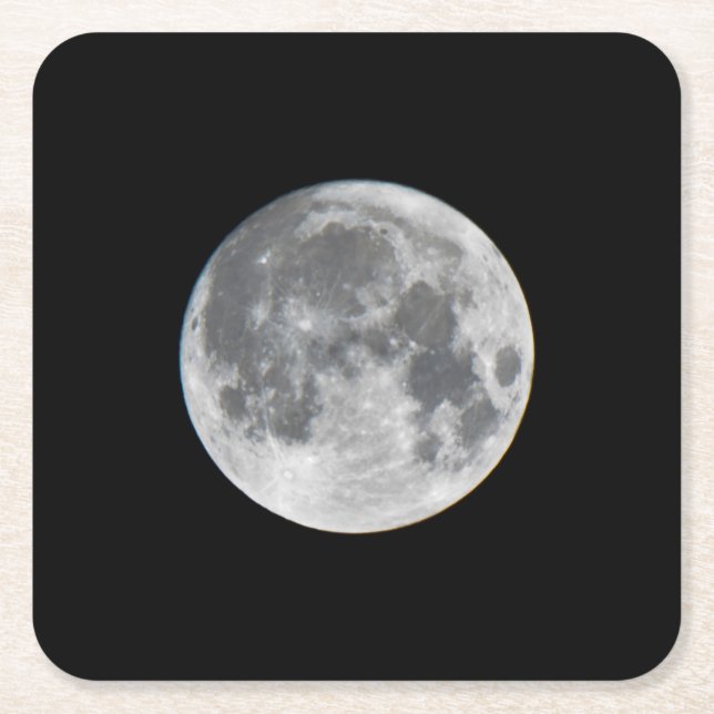 Dessous-de-verre Carré En Papier Super Moon | Mendota Heights Minnesota (Devant)