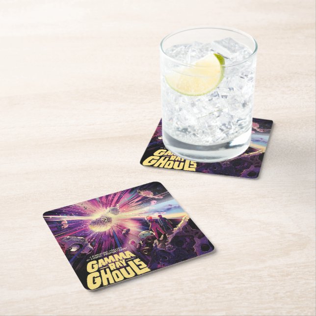 Dessous-de-verre Carré En Papier Sursaut gamma Pulsars de rafales gamma Kilonova Co (En situation)
