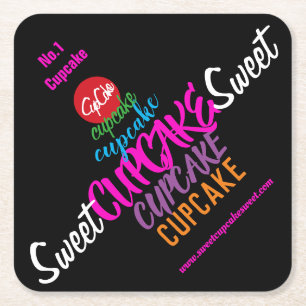 Dessous-de-verre Carré En Papier Sweet CUPCAKE Sweet