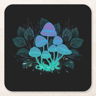 Dessous-de-verre Carré En Papier Tabourets dans Bushes