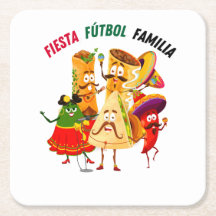 Tapis de fête de football mexicain pour famille