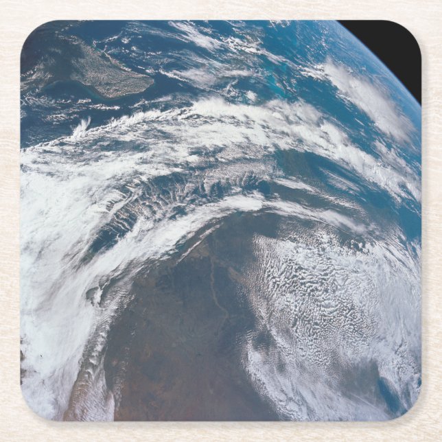 Dessous-de-verre Carré En Papier Terre De L'Appareil Spacecraft Apollo 12. (Devant)