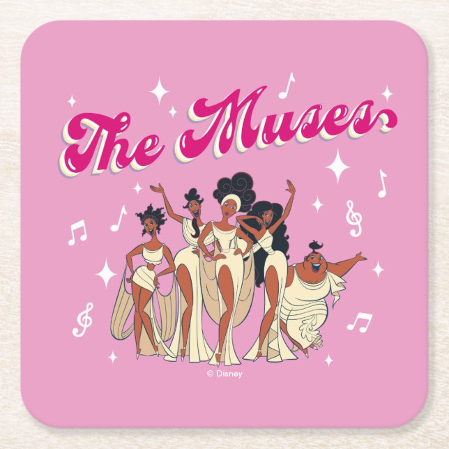 Dessous-de-verre Carré En Papier The Muses Square Paper Coaster (Devant)