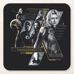 Dessous-de-verre Carré En Papier Thunderbolts*   Graphisme de groupe