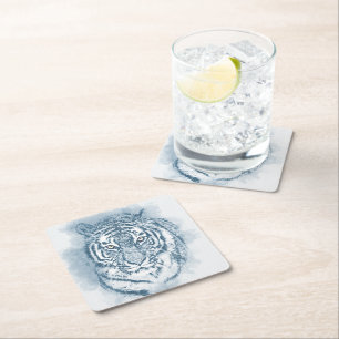 Dessous-de-verre Carré En Papier tigre