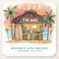 Tiki Beach Bar Mer tropicale Anniversaire