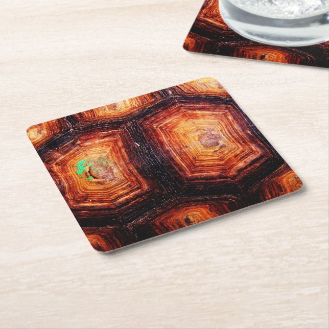 Dessous-de-verre Carré En Papier Tortois (Incliné)