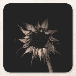Dessous-de-verre Carré En Papier Tournesol - Beau Art Cool Unique