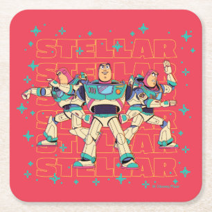 Dessous-de-verre Carré En Papier Toy Story Buzz Lightyear "STELLAIRE"