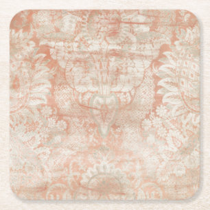 Dessous-de-verre Carré En Papier Trame de grenat