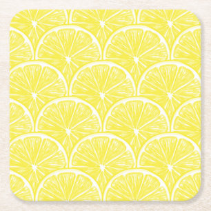 Dessous-de-verre Carré En Papier Tranches de citron