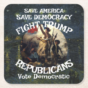 Dessous-de-verre Carré En Papier Trump