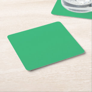 Dessous-de-verre Carré En Papier un arrière - plan vert avec une bordure blanche