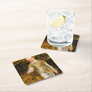 Dessous-de-verre Carré En Papier Una et le Lion, 1860 par William Bell Scott