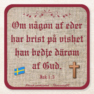 Dessous-de-verre Carré En Papier Underlägg — Bonad