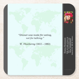 Dessous-de-verre Carré En Papier Underlägg — Connect, World