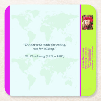 Dessous-de-verre Carré En Papier Underlägg — Connect, World