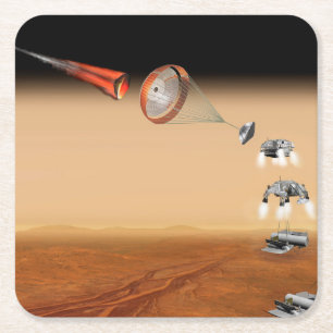 Dessous-de-verre Carré En Papier Une Mission De Retour D'Échantillon De Mars Propos