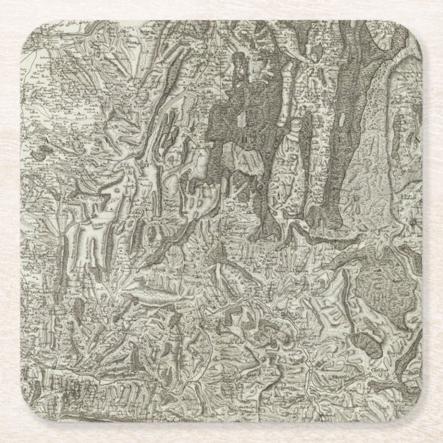 Dessous-de-verre Carré En Papier Valence (Devant)