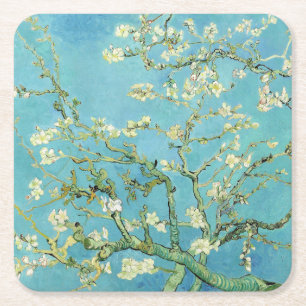 Dessous-de-verre Carré En Papier Van Gogh Almond Blossoms