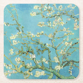 Dessous-de-verre Carré En Papier Van Gogh Almond Blossoms