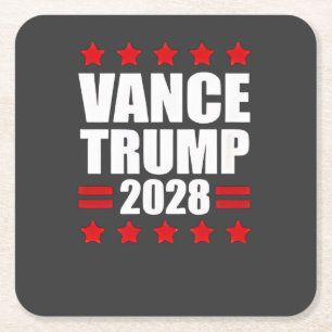Dessous-de-verre Carré En Papier Vance Trump Election présidentielle 2028 Politique