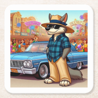 Dessous-de-verre Carré En Papier Vato Lobo "New Year"